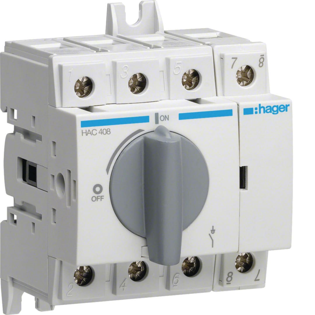 HAGER Hoofdschakelaar 4P - 80A HAC408