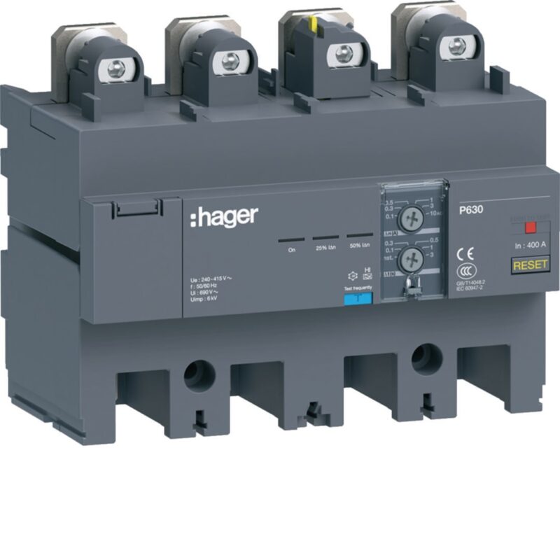 HAGER Regelbare differentieelblok 400A voor X630/P630 HBW400H