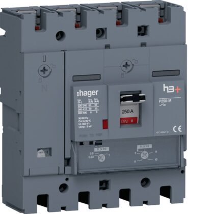 HAGER Hoofdautomaat P250 4P 50kA 250A TM HMT251DR