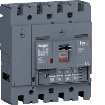 HAGER Hoofdautomaat P250 4P 50kA 250A LSI HMT251JR