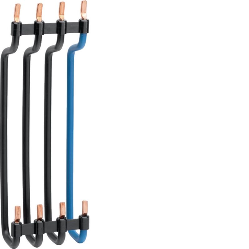 HAGER Verticale overbrugging tussen rijen zwart/blauw KC450