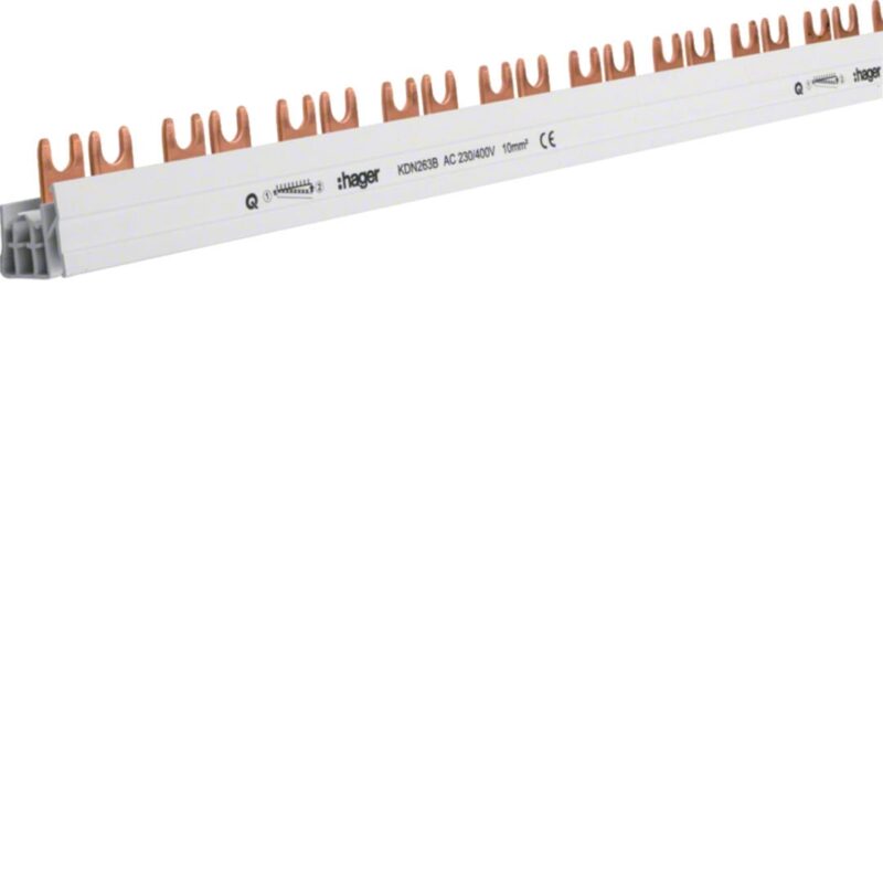 HAGER Overbruggingsbaar 2P 63A met vorken 10mm² 57M KDN263B