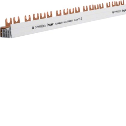 HAGER Overbruggingsbaar 4P 63A met vorken 10mm² 57M KDN463B