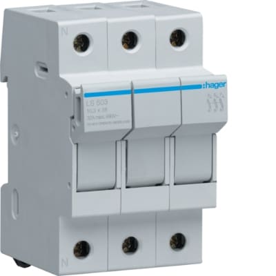 HAGER Scheidingsschakelaar 10x38 - 3P - 3M. LS503