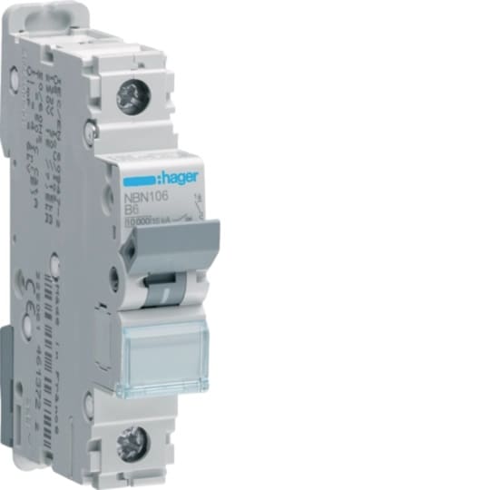 HAGER Automaat 3kA - C - 2P - 25A - 2M - qc MWS225A