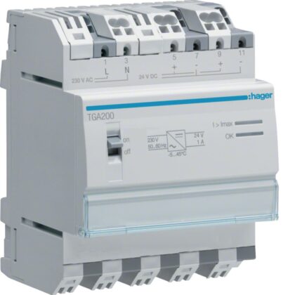 HAGER Voeding 24 V voor domovea server TGA200