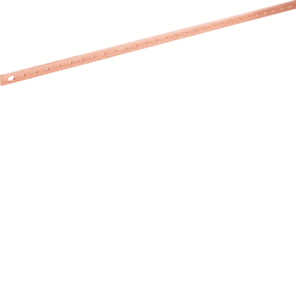 HAGER Cu baar 20x5mm met schroefdraad M6 lengte 1000mm UC832