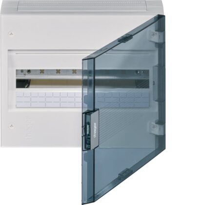 HAGER vega verdeelkast - 1R. - 18 M. - doorzichtige deur VB118R