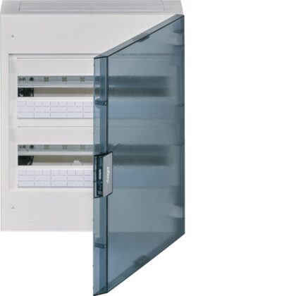 HAGER vega verdeelkast - 2R. - 36 M. - doorzichtige deur VB218R