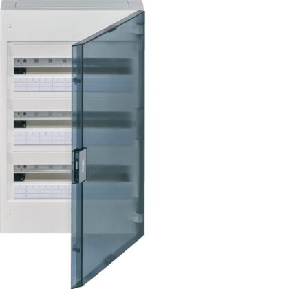 HAGER vega verdeelkast - 3R. - 54 M. - doorzichtige deur VB318R