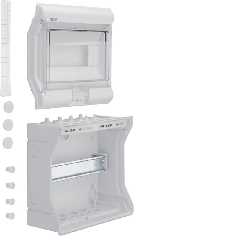 HAGER Waterdichte verdeelkast IP65 - 10 M. VE110M