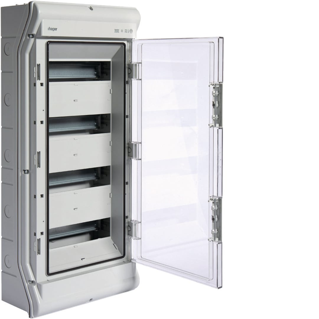 HAGER Waterdichte verdeelkast IP65 - 48 M. VE412M