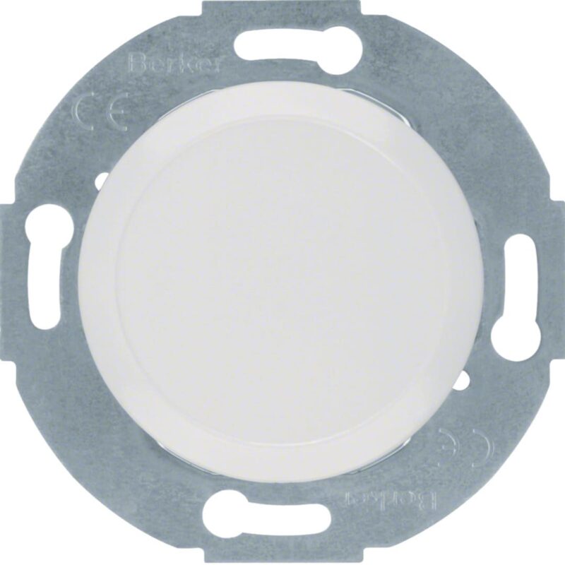 HAGER Blindplaat met metalen draagring vr Serie 1930 polarwit