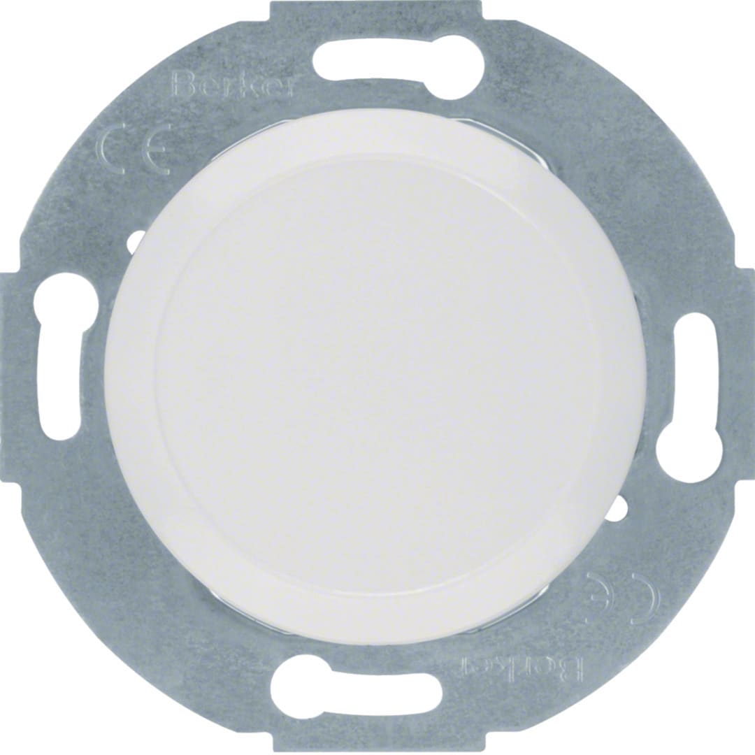 HAGER Blindplaat met metalen draagring vr Serie 1930 polarwit