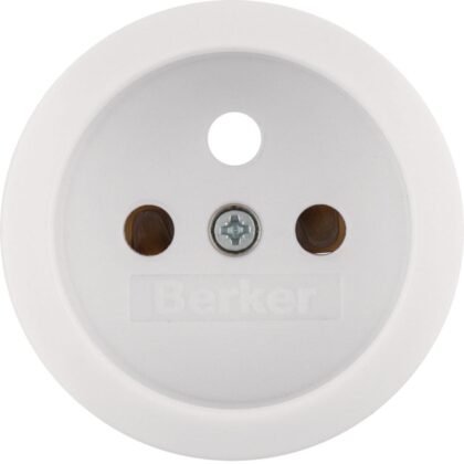 HAGER Afwerkingsset vr stopcontact met penaarde Serie 1930 polarwit