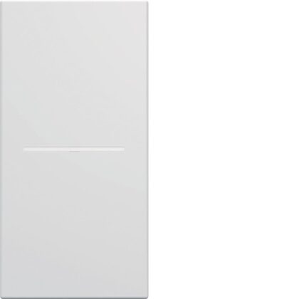 HAGER Centraalplaat schakelaar/drukknop met lampje gallery 1M polarwit WXD011B