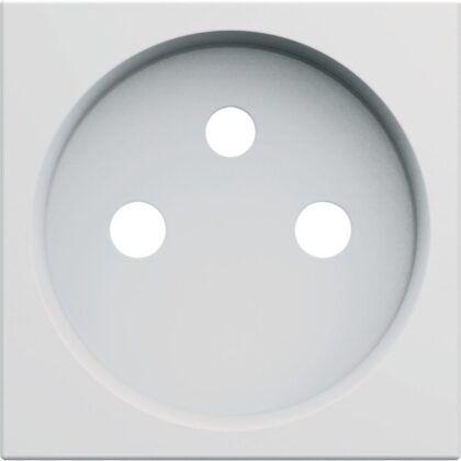 HAGER Centraalplaat voor stopcontact gallery 2P+A polarwit WXD100B
