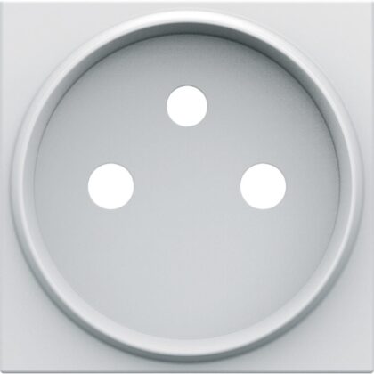 HAGER Centraalplaat voor stopcontact gallery 2P+A aansluiting onderaan polarwit WXD105B