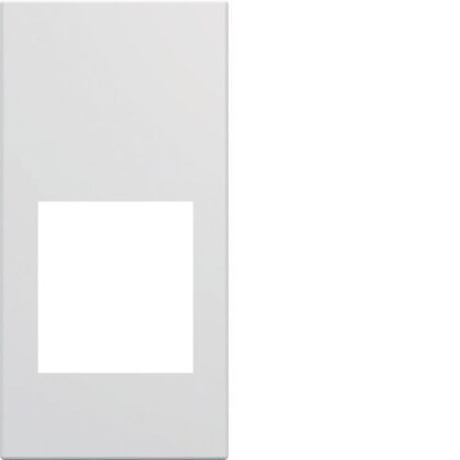 HAGER Centraalplaat voor audio- en videostopcontact 1M polarwit WXD201B