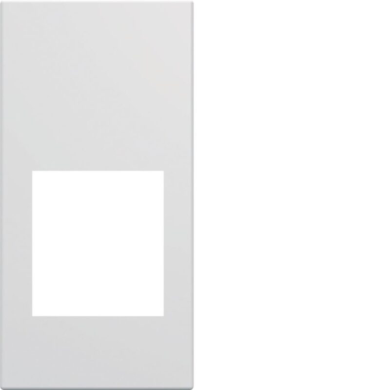 HAGER Centraalplaat voor audio- en videostopcontact 1M polarwit WXD201B