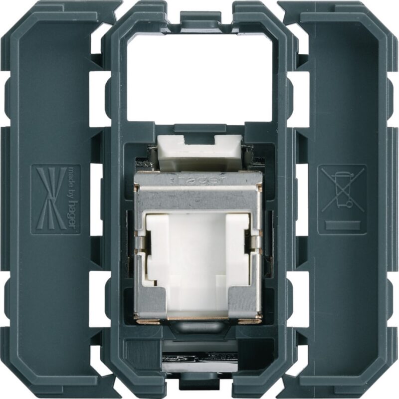 HAGER Stopcontact RJ45 gallery cat.6A STP WXF228
