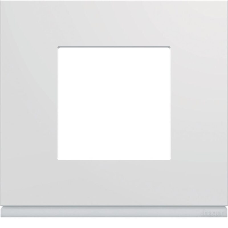 HAGER Afdekplaat gallery enkelvoudig polarwit WXP0002