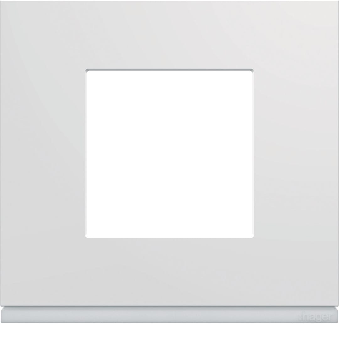 HAGER Afdekplaat gallery enkelvoudig polarwit WXP0002