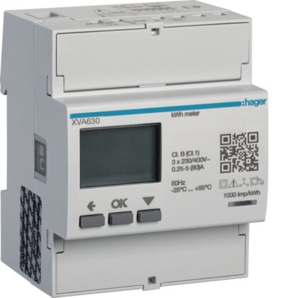 HAGER Driefasige meter modbus - dynamisch laden XVA630