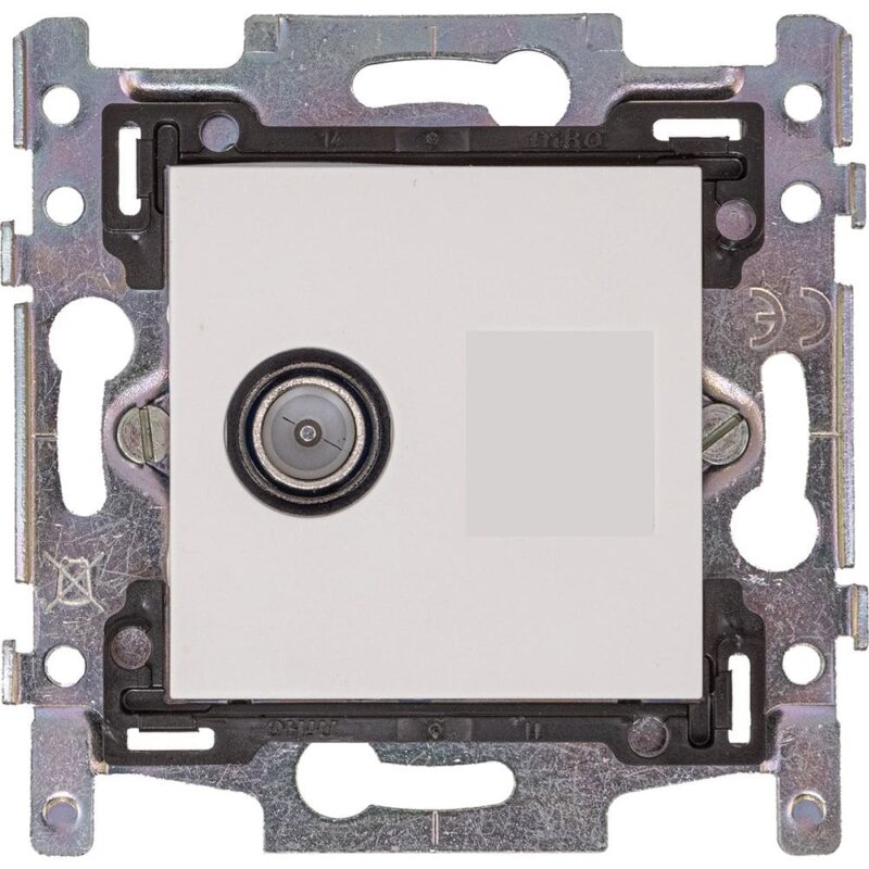 HIRSCHMANN EDB 02 C NCP modulaire wandcontactdoos coax TV incl. witte Niko Centraalplaat 695020777