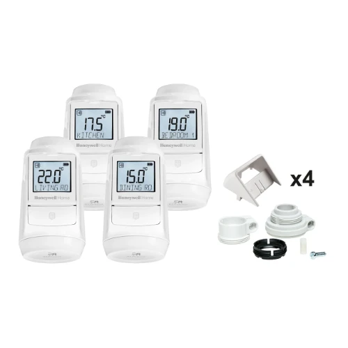 Honeywell Home HR93 EvoHome regelbare digitale thermostaatknop (set van 4st) M30x1