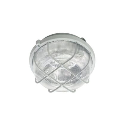 HUPPERTZ Kelderarmatuur rond pvc 100W E27 230V (CE) IP44 grijs 40601