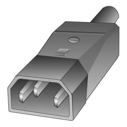HUPPERTZ Toestelstekker met aarding 10 A 250V zwart 5914