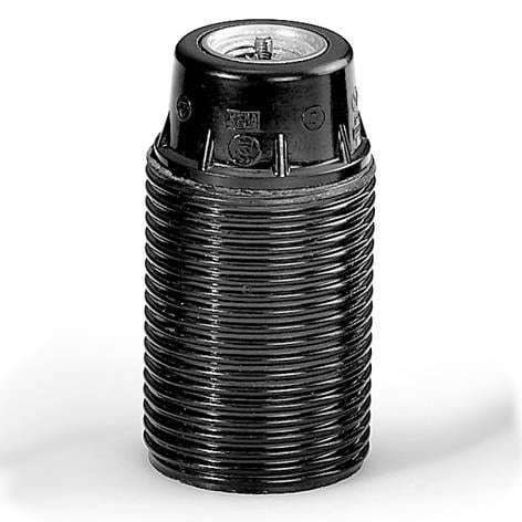 HUPPERTZ Fitting bakeliet met buitendraad E14 zwart 701SV