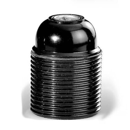 HUPPERTZ Fitting met buitendraad bakeliete E27 zwart 761SV