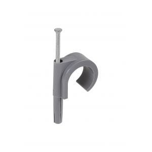HUPPERTZ Plugclips met stalen nagel grijs voor buis 19-22 mm M421416