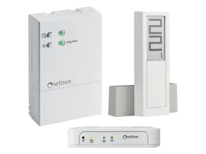 Seitron Hygge Home programmeerbare Wi-Fi thermostaat warm-cool op batterij + Gateway + control unit HYGGE HOME KIT