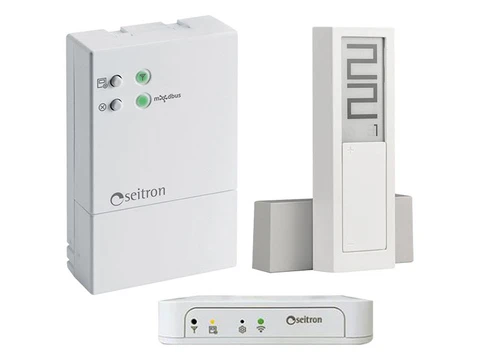 Seitron Hygge Home programmeerbare Wi-Fi thermostaat warm-cool op batterij + Gateway + control unit HYGGE HOME KIT