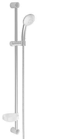 Hansa Glijstangset Hansa HANSABASICJET 900mm chroom 3func met zeepschaal 44670130