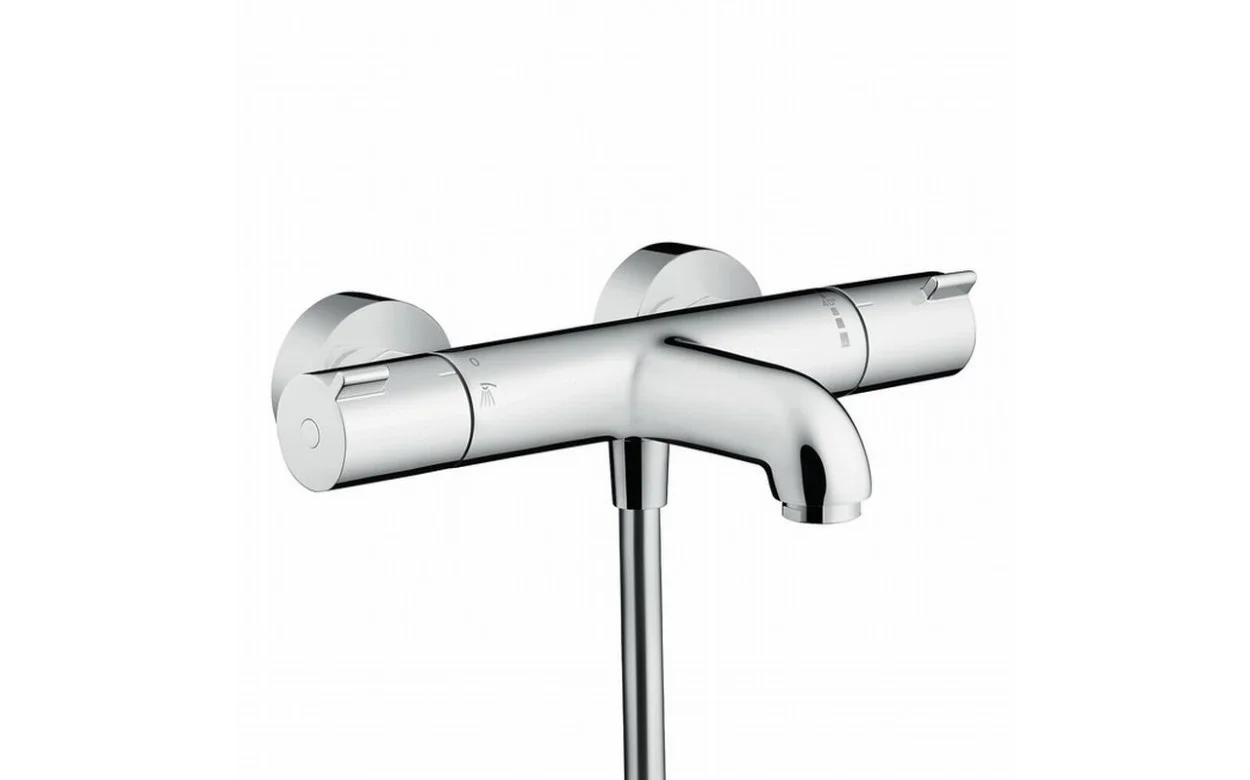 Hansgrohe Badmengkraan Hansgrohe Ecostat wand tweegreeps thermostatisch 1001 CL 13201000
