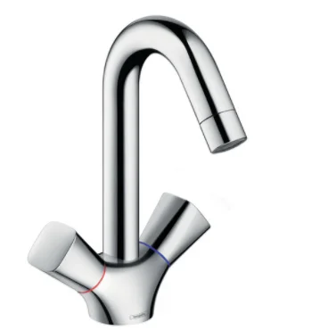 Hansgrohe Wastafelmengkraan Hansgrohe Logis tweegreeps chroom 71222000