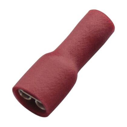 Haupa Vlakstekerhuls rood volledig geïsoleerd PVC 0