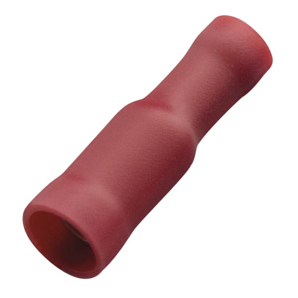 Haupa Rondstekerhuls rood volledig geïsoleerd PVC 0