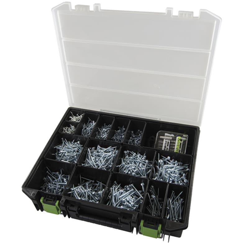 Haupa Assortiment vijzen ronde kop Pozidriv PZ2 (in doos) 792804