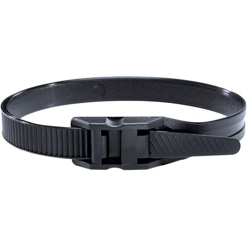 Hellermann Tyton Bundelband vlakke kop 260x9 PA11 UV- zwart 112-00012