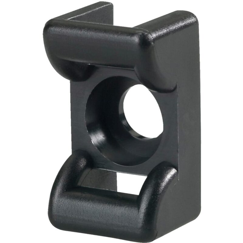 Hellermann Tyton Schroefzadel UV-zwart 18x12mm Ø 4