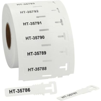 Hellermann Tyton Markeringsschild ladderformaat loop-versie 12x74mm wit 556-80584