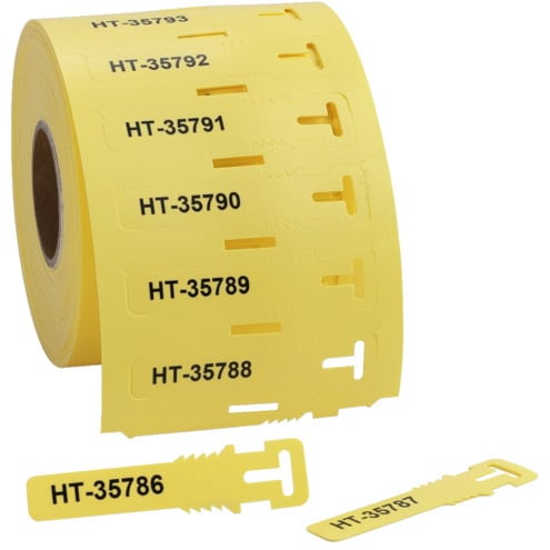 Hellermann Tyton Markeringsschild ladderformaat loop-versie 12x74mm geel 556-80585