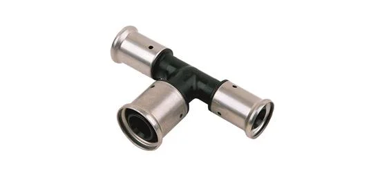 Henco Persverloop-T kunststof 50/4x75/6x50/4mm FFF (drink)water Henco PVDF 12PK-507550
