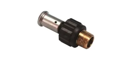 Henco Persovergangsstuk kunststof 75/6mm x 2.1/2" M (drink)water Henco PVDF 17PK-7512