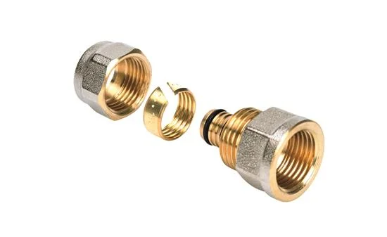 Henco Knelovergangsstuk messing 26/3mm x 1" F (drink)water Henco 3-2606-S